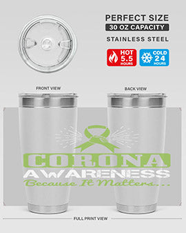 corona awareness because it matters Style 26#- corona virus- Tumbler