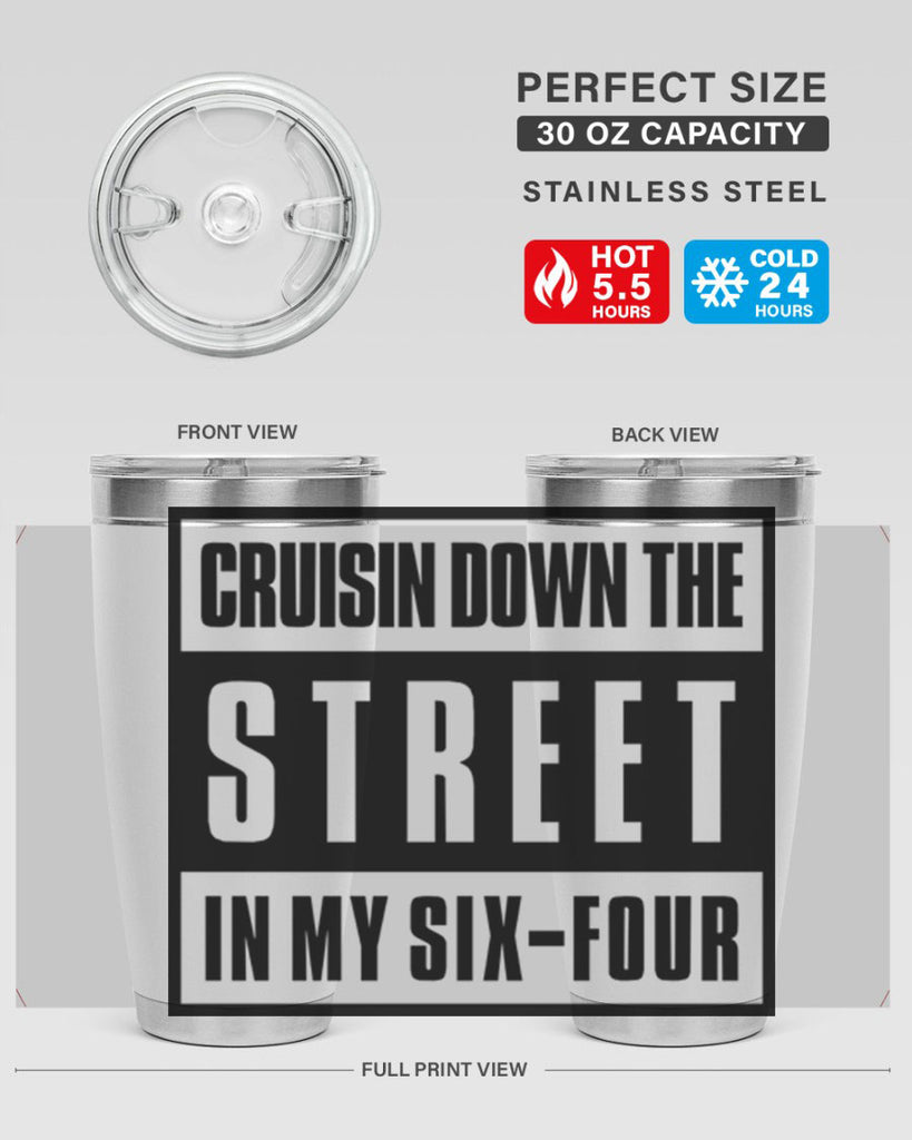 cruisin down the street 181#- black words phrases- Cotton Tank