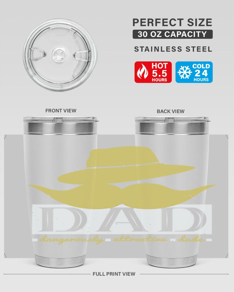 dad dangerously attractive 242#- fathers day- Tumbler