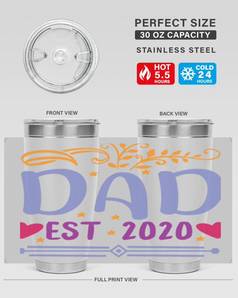 dad est 98#- fathers day- Tumbler