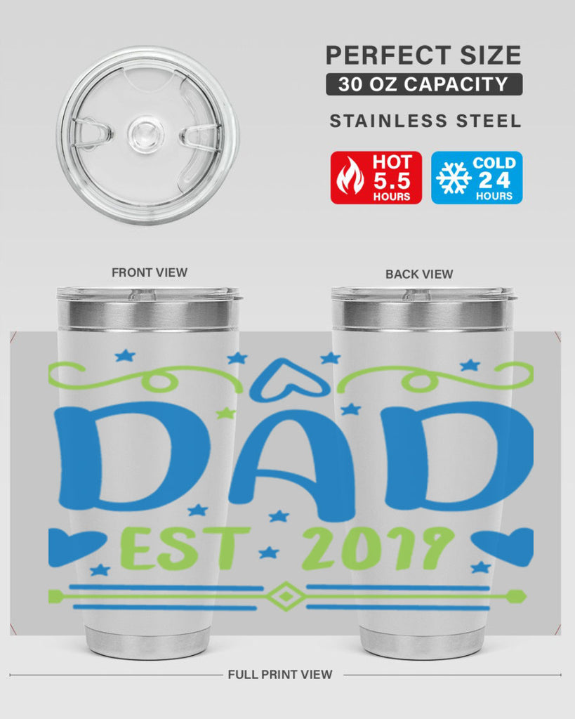 dad est 99#- fathers day- Tumbler