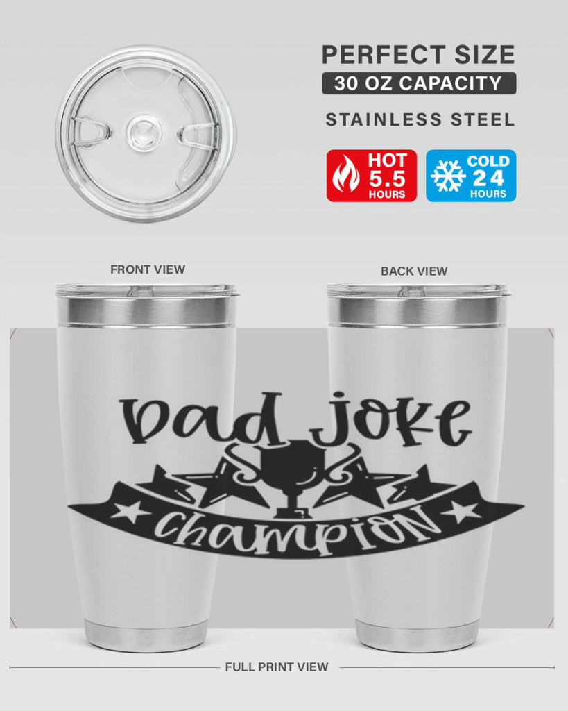 dad joke champion 66#- fathers day- Tumbler