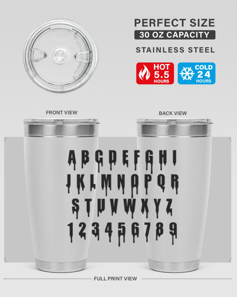 drip font 164#- black words phrases- Cotton Tank