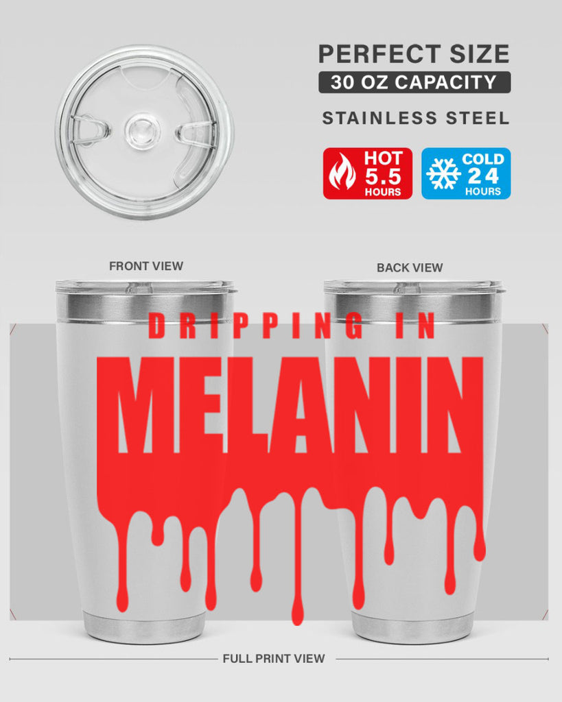 dripping in melanin 161#- black words phrases- Cotton Tank
