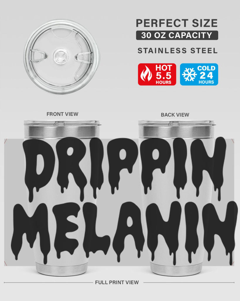 drippinmelanin  160#- black words phrases- Cotton Tank