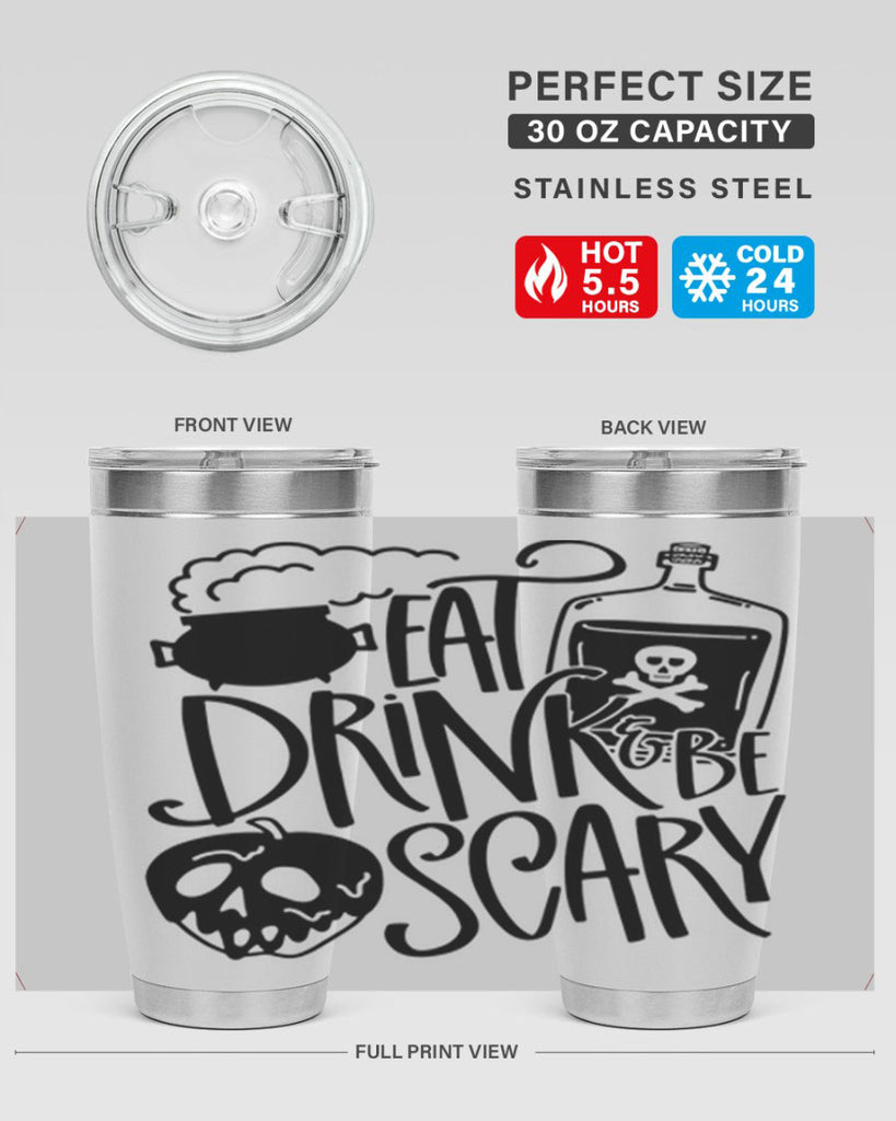 eat drink be scary 78#- halloween- Tumbler