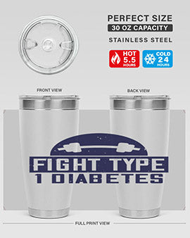 fight type diabetes Style 37#- diabetes- Tumbler