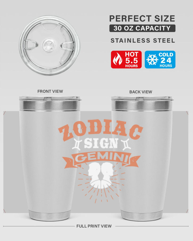 gemini 246#- zodiac- Tumbler