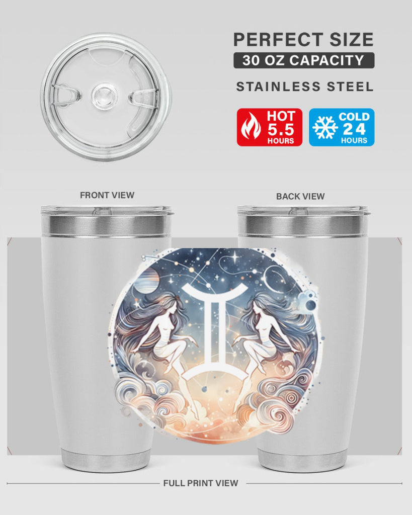 gemini 247#- zodiac- Tumbler