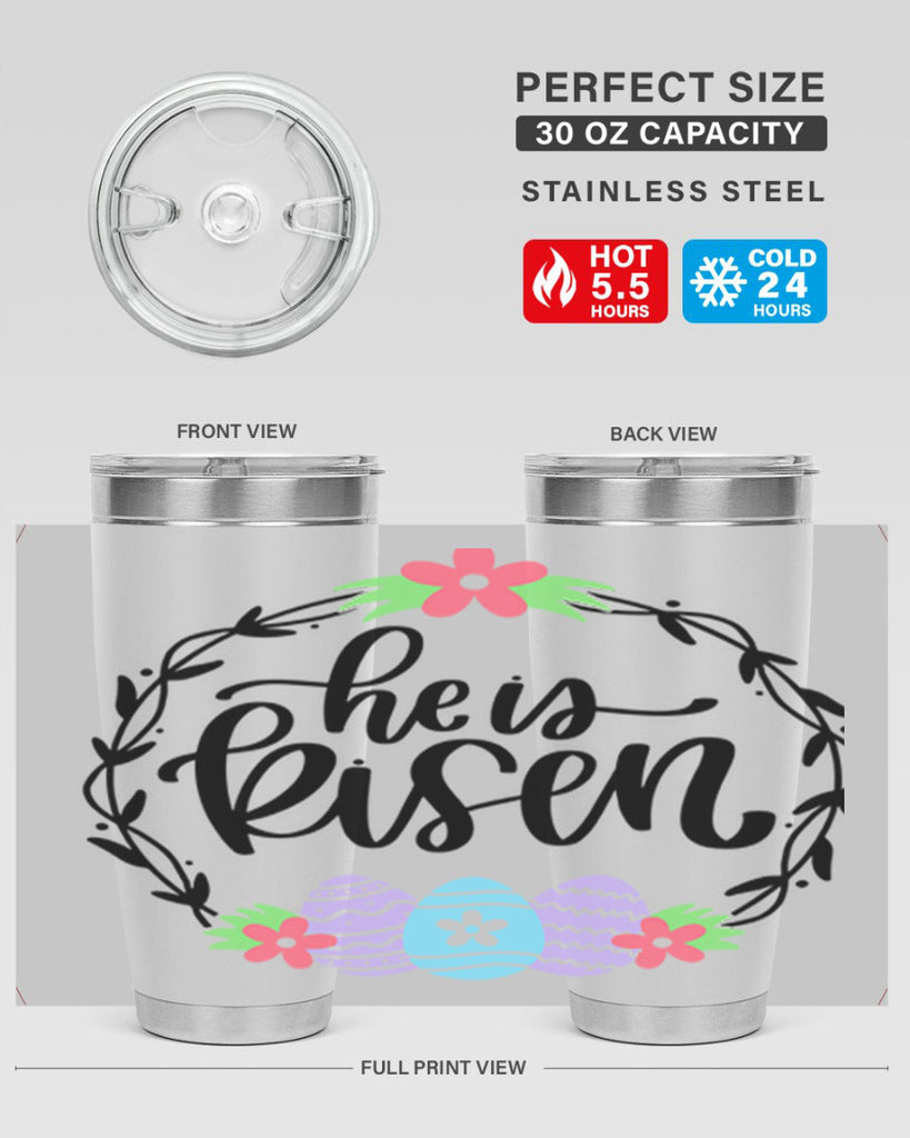 he is risen 34#- easter- Tumbler