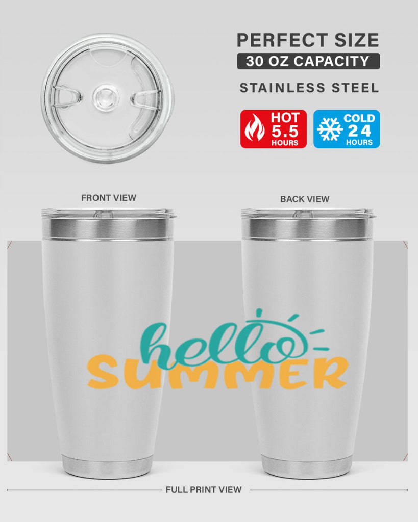 hello summer Style 97#- summer- Tumbler