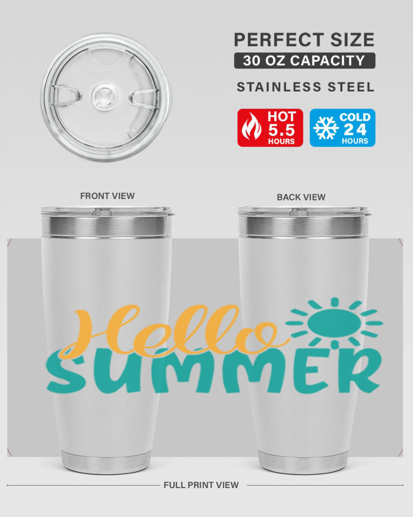 hello summer Style 98#- summer- Tumbler