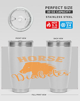 horse diabetes Style 34#- diabetes- Tumbler