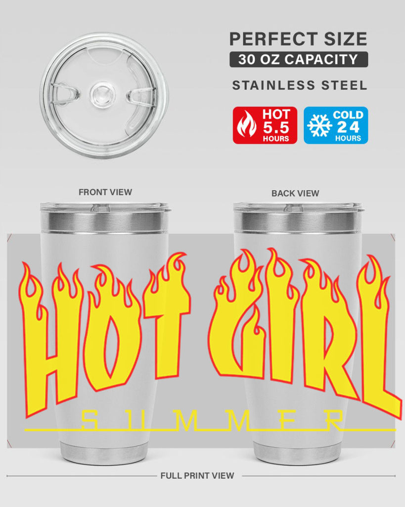 hot girl  summer fire 123#- black words phrases- Cotton Tank