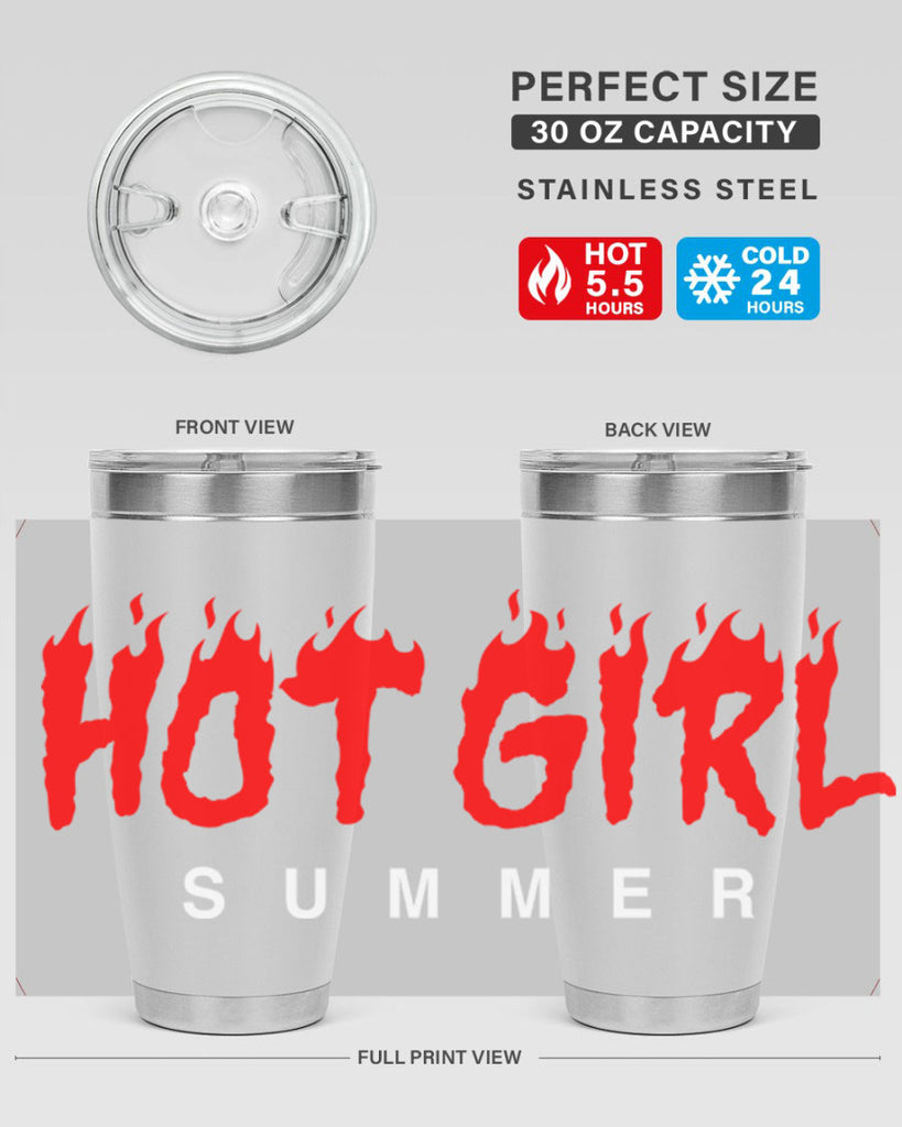 hot girl  summer fire 124#- black words phrases- Cotton Tank