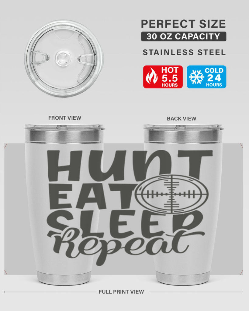 hunt eat sleep repeat 11#- hunting- Tumbler