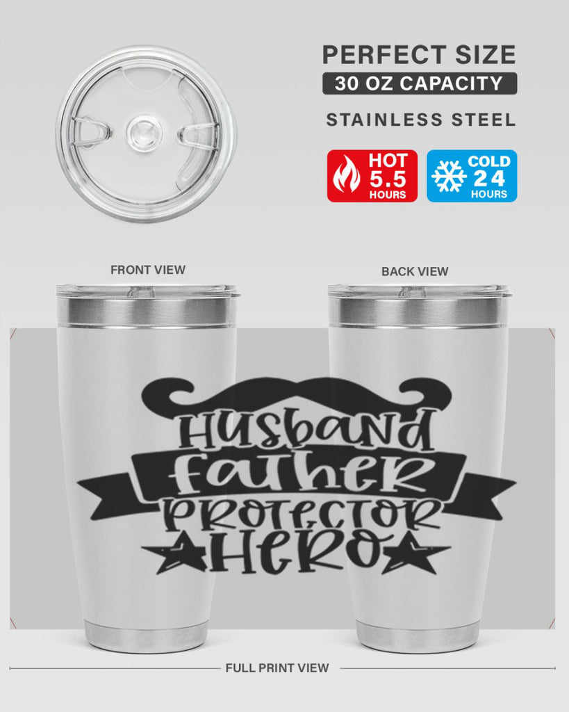 husband father protector hero 46#- fathers day- Tumbler