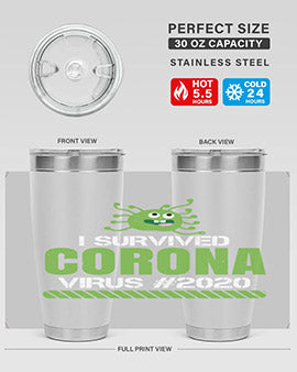 i survived coronavirus Style 33#- corona virus- Tumbler