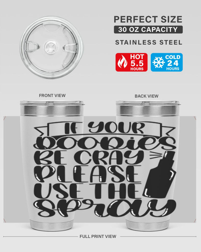 if your doodie be cray please use the spray 27#- bathroom- Tumbler