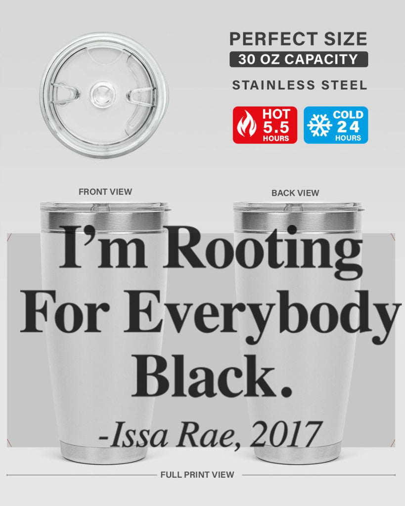 im  rooting for everybody black  109#- black words phrases- Cotton Tank