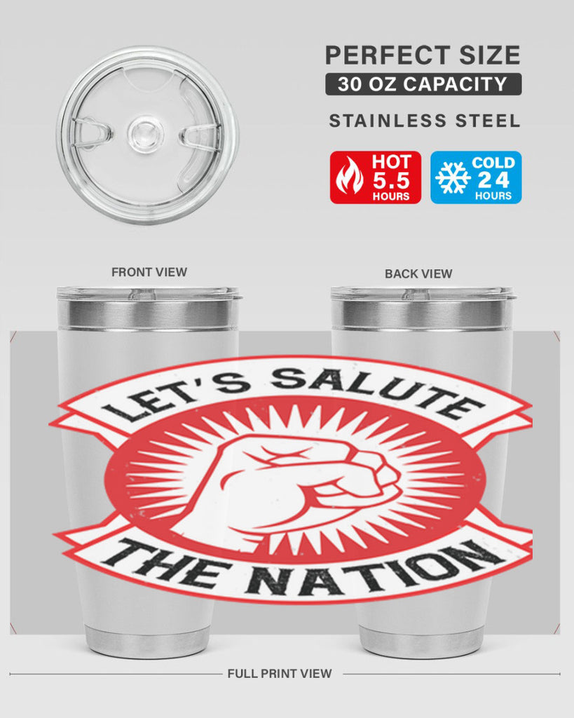 lets selut the nation Style 126#- Fourt Of July- Tumbler