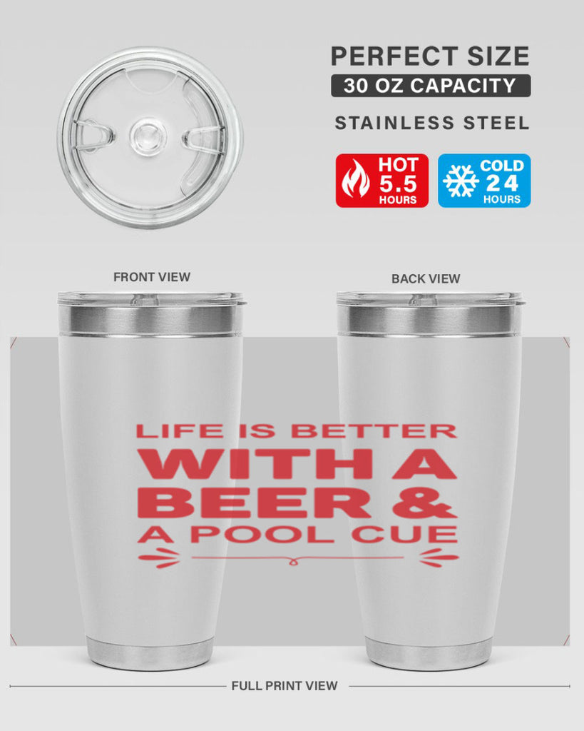 life is better 64#- beer- Tumbler