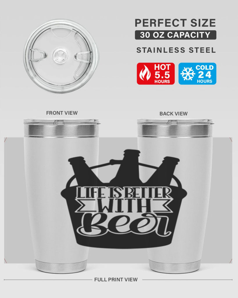 life is better with beer 27#- beer- Tumbler