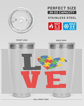 love Style 29#- autism- Tumbler