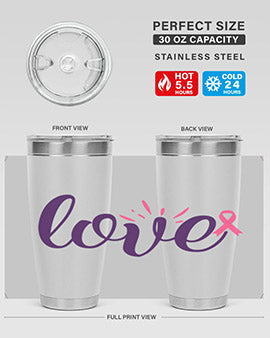 love Style 7#- breast cancer- Tumbler