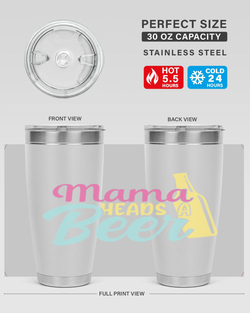 mama heads a beer 124#- beer- Tumbler