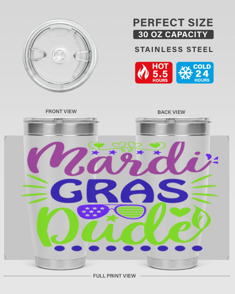 mardi gras dude 9#- mardi gras- Tumbler