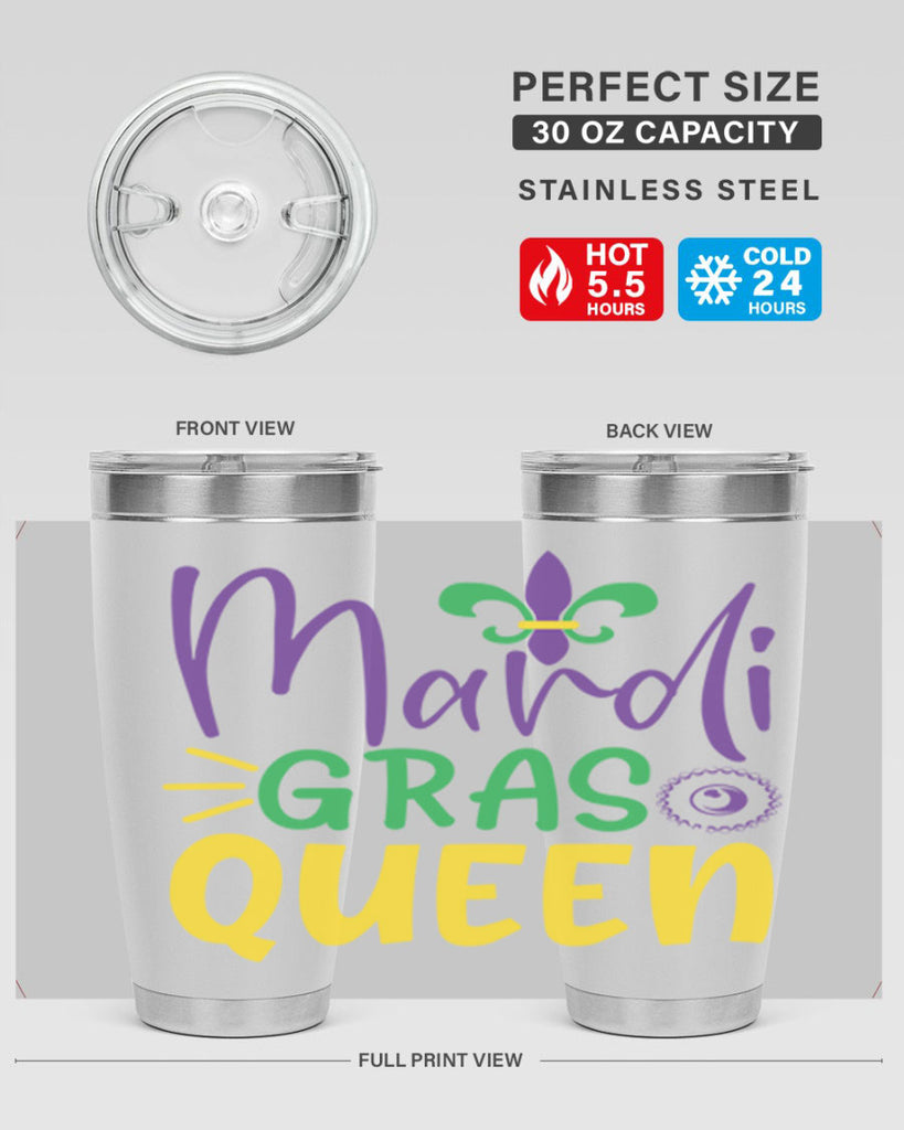mardi gras queen 79#- mardi gras- Tumbler