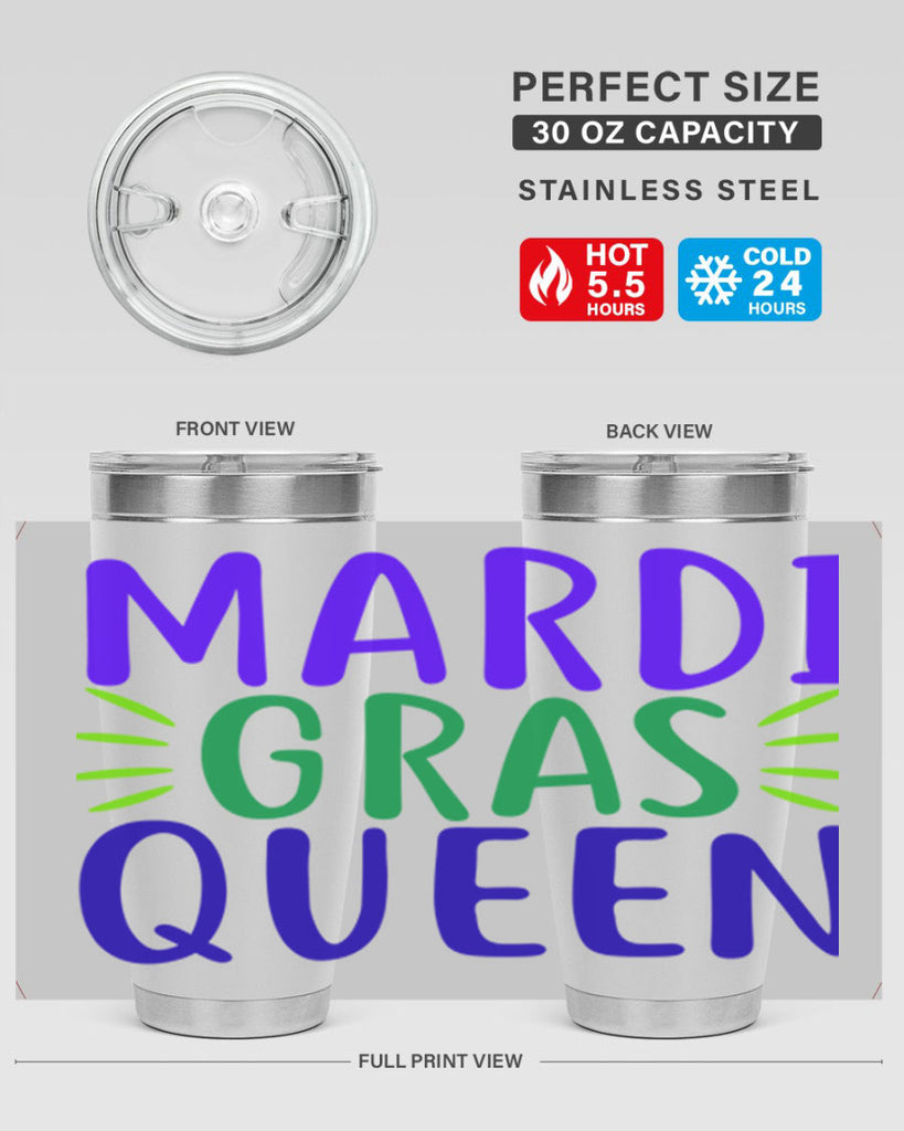 mardi gras queen 7#- mardi gras- Tumbler