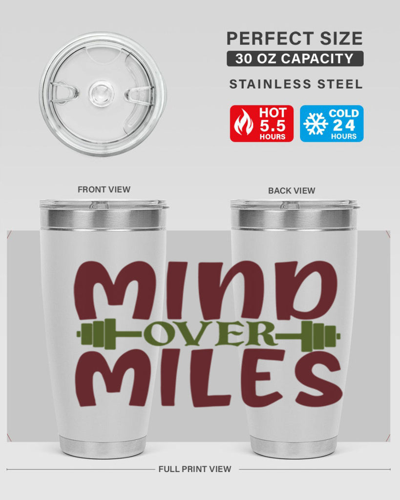 mind over miles 29#- gym- Tumbler