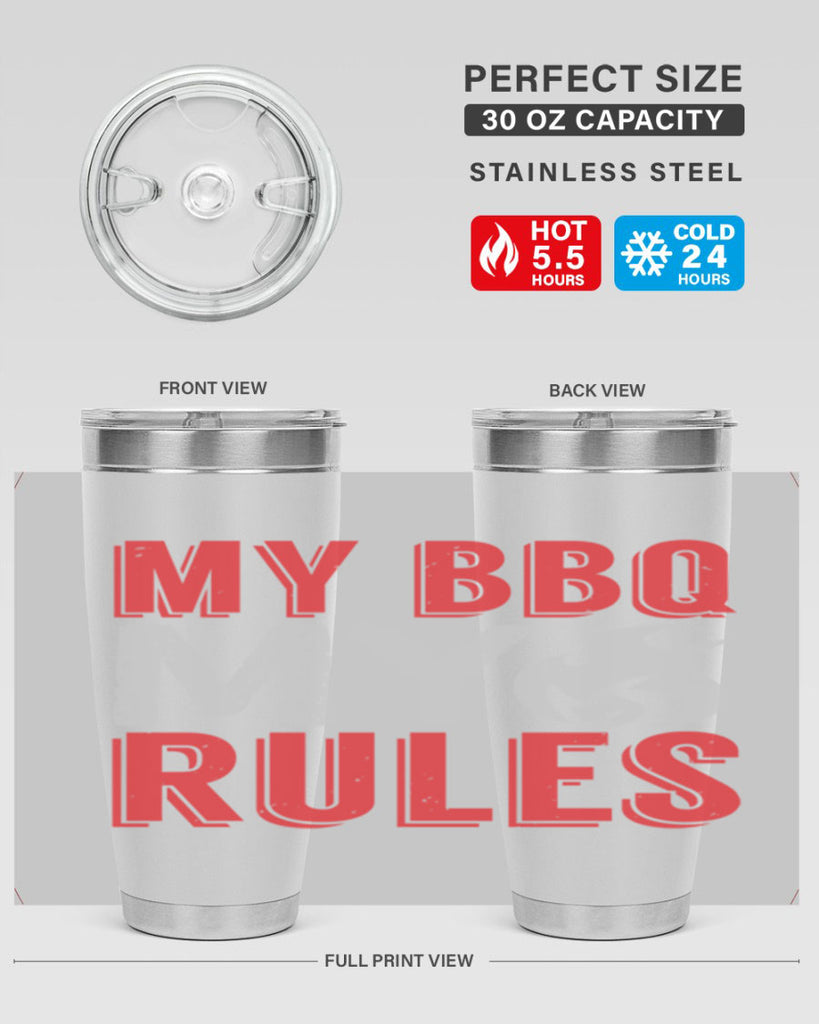 my bbq my rule 22#- bbq- Tumbler