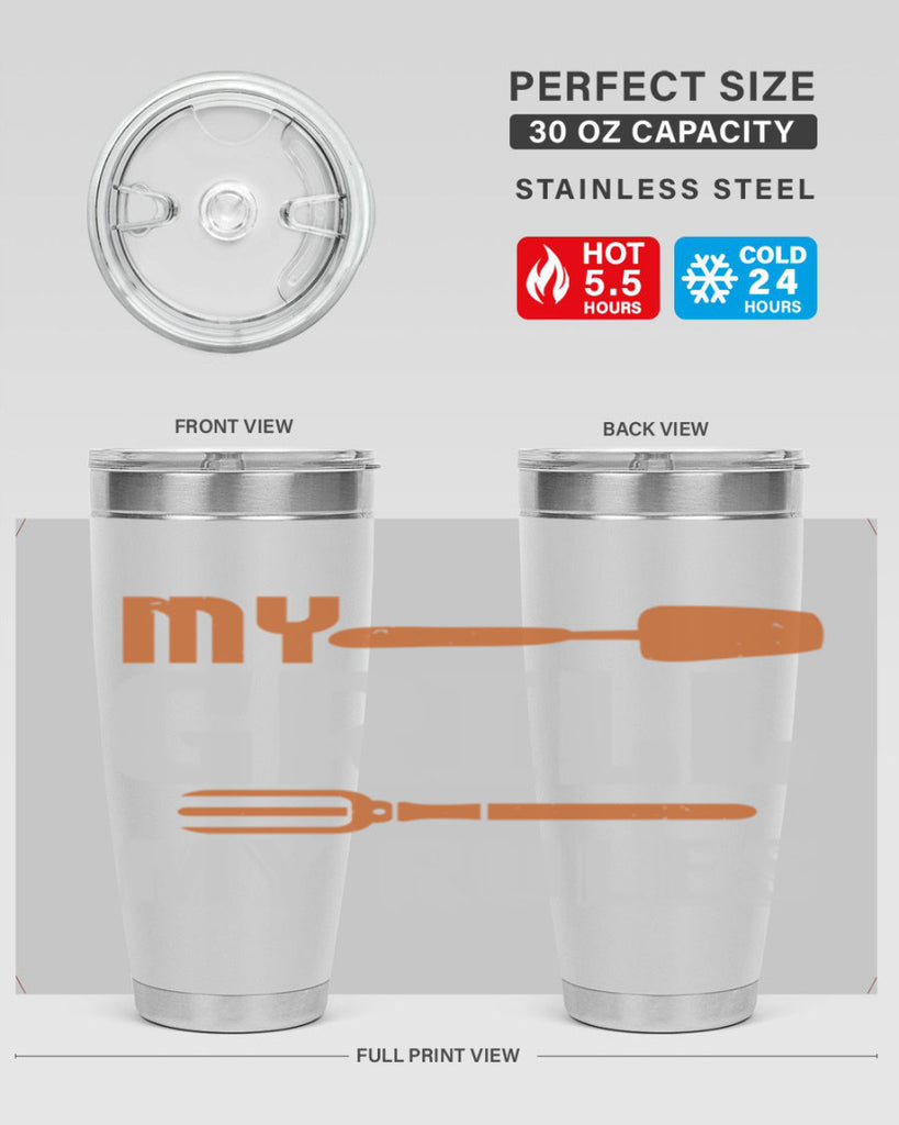 my grill my rules 20#- bbq- Tumbler