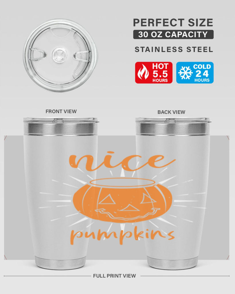 nice pumpkins 138#- halloween- Tumbler