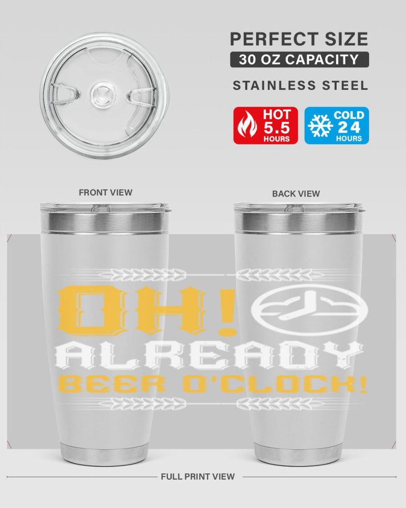 oh already beer oclock 54#- beer- Tumbler