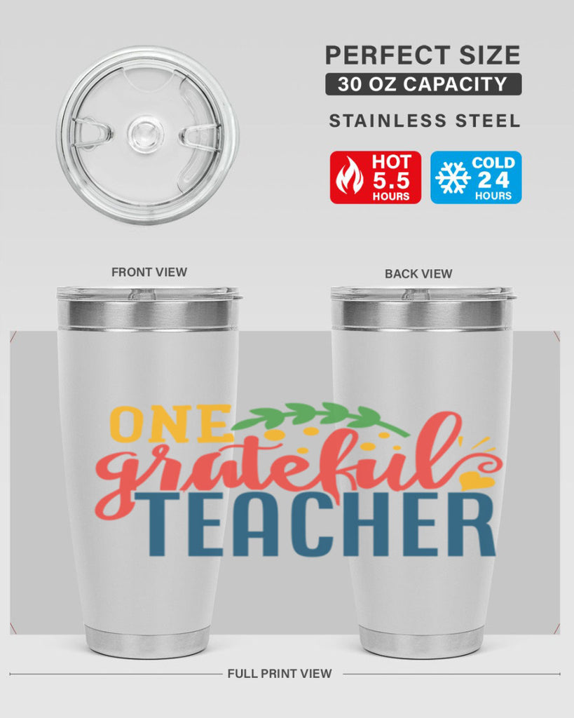 one grateful teacher Style 167#- teacher- tumbler