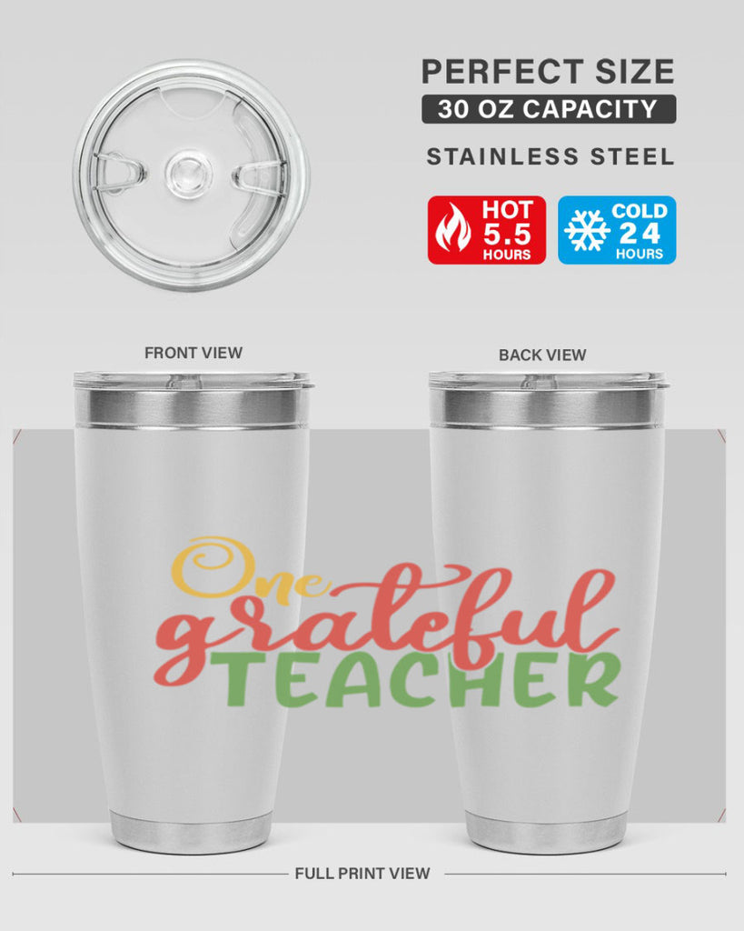 one grateful teacher Style 168#- teacher- tumbler