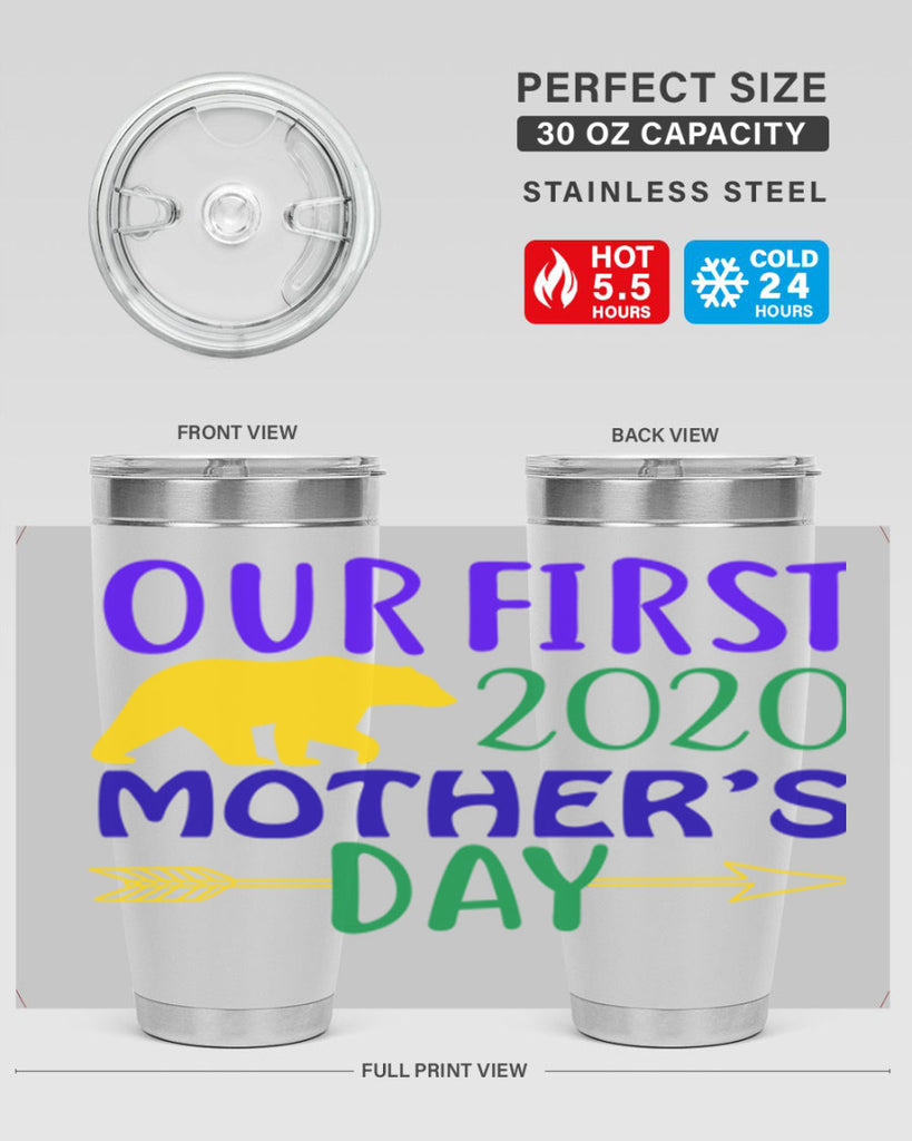 our first mothers day 4#- mardi gras- Tumbler