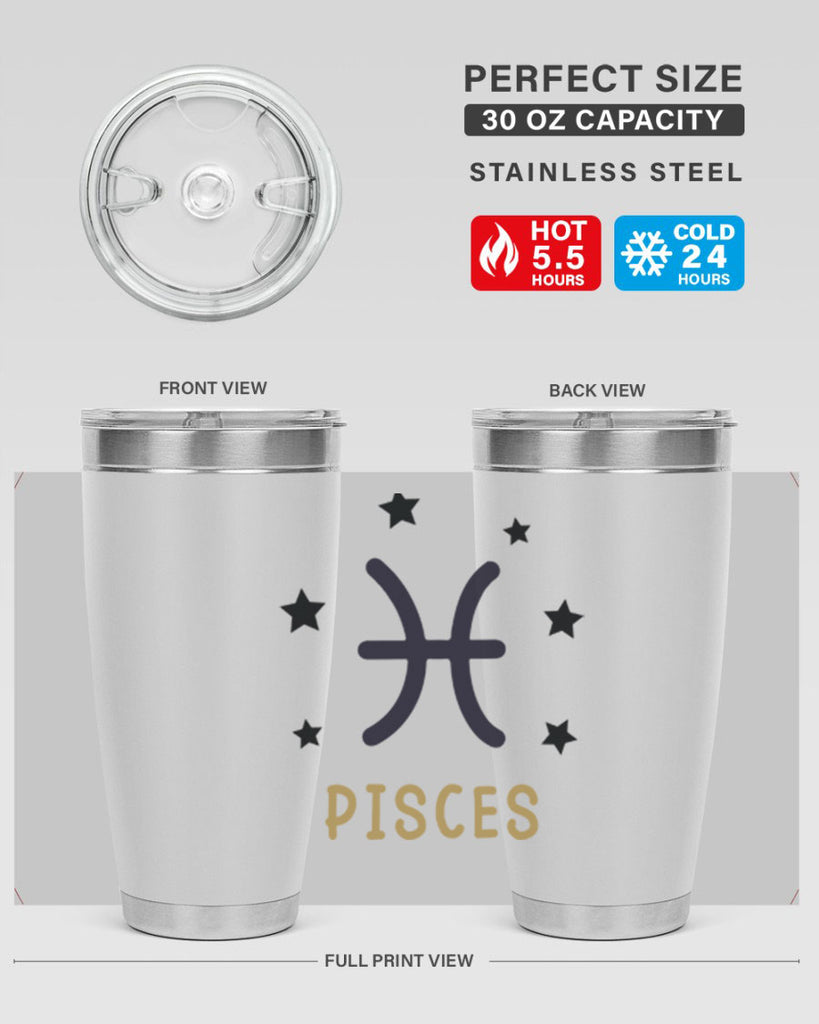 pisces 355#- zodiac- Tumbler