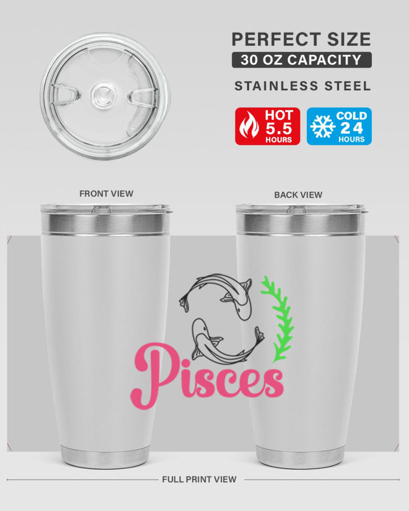 pisces 372#- zodiac- Tumbler