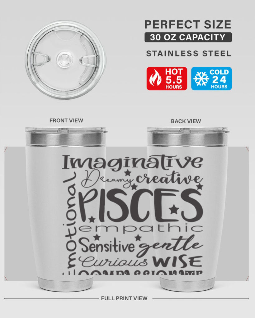 pisces 570#- zodiac- Tumbler