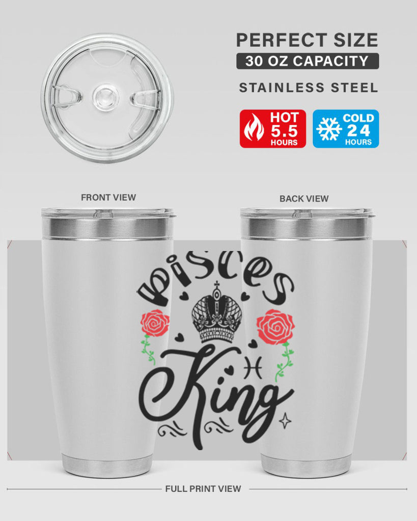 pisces king 375#- zodiac- Tumbler