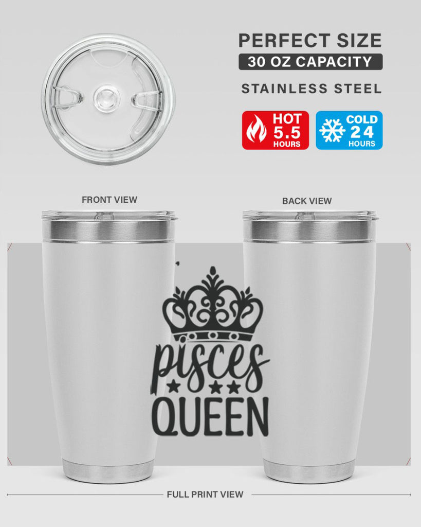 pisces queen 376#- zodiac- Tumbler