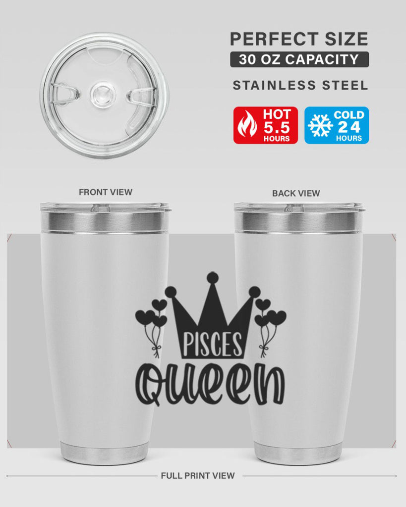 pisces queen 377#- zodiac- Tumbler
