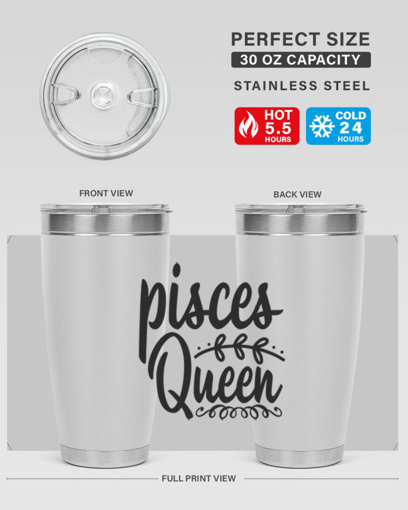 pisces queen 378#- zodiac- Tumbler
