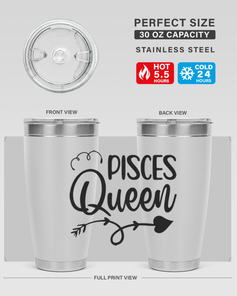 pisces queen 379#- zodiac- Tumbler