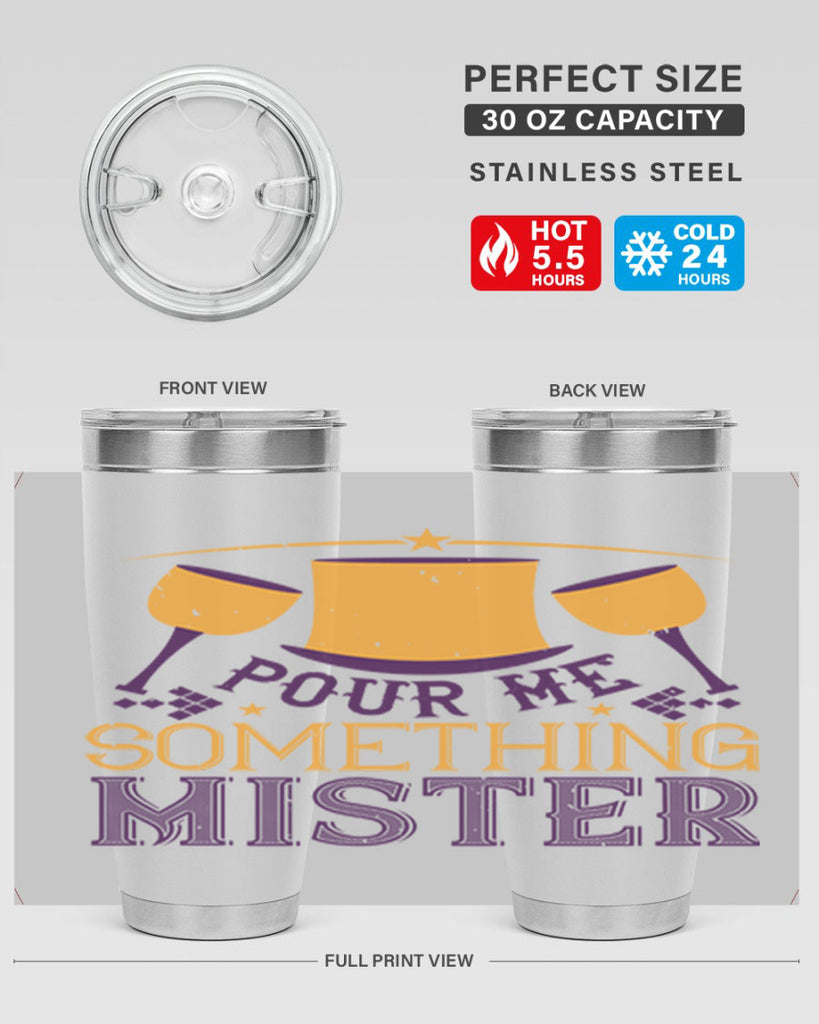 pour me something mister 38#- mardi gras- Tumbler